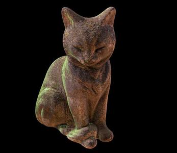 Concrete Cat Statue