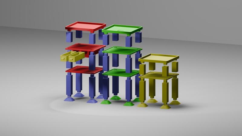 Modularer Steck Tisch