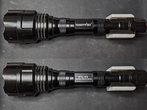 Flashlight Holder for Fandyfire model STL-V2 Wall Mount