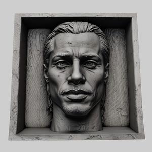 Brad Pitt head relief actor