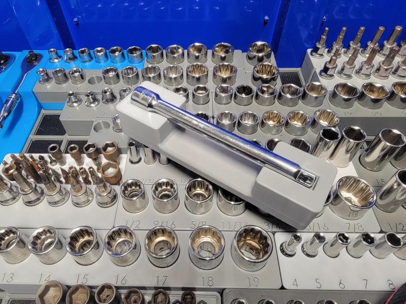 3/8 6in socket extension gridfinty holder