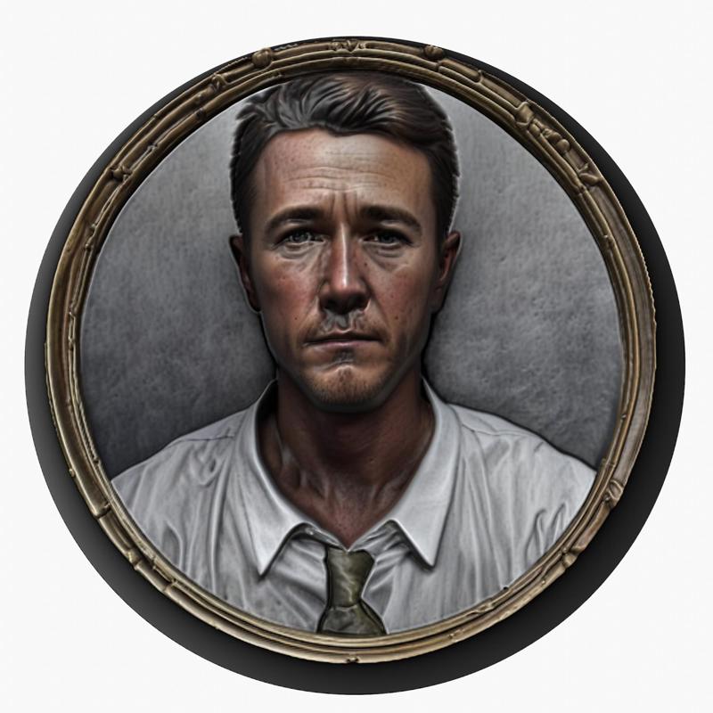 Edward Norton medallion pendant