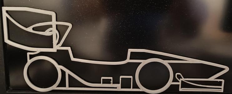 Formula Student Car Silhouette Wall Art