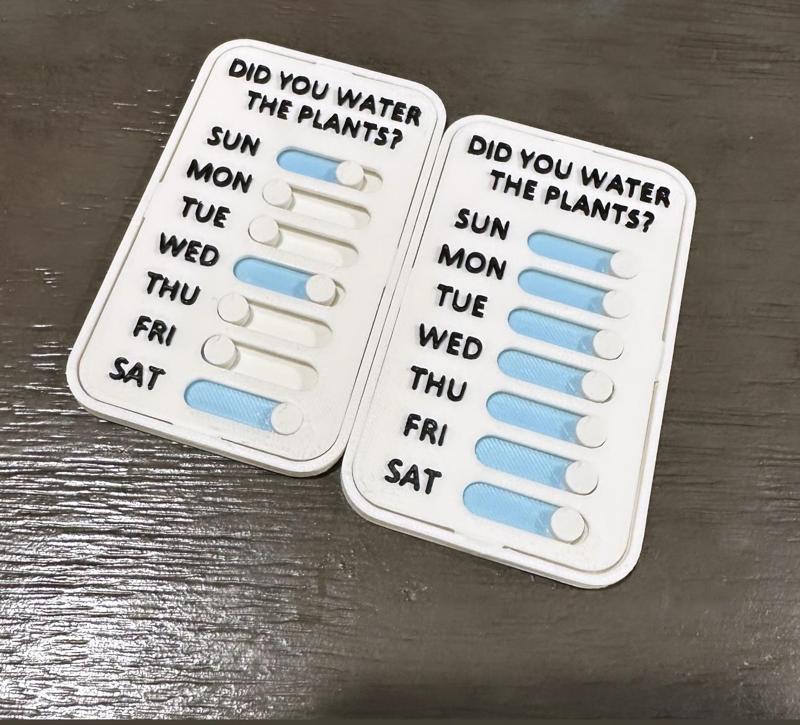 Plant Watering Schedule Painted