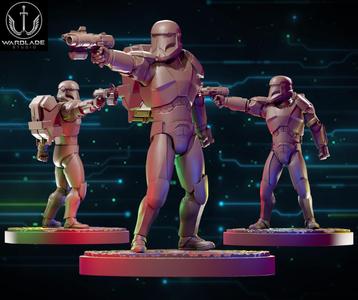 star wars shatterpoint clone commando presupported included