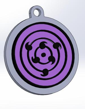 NARUTO KEYCHAIN Eternal Rinegan