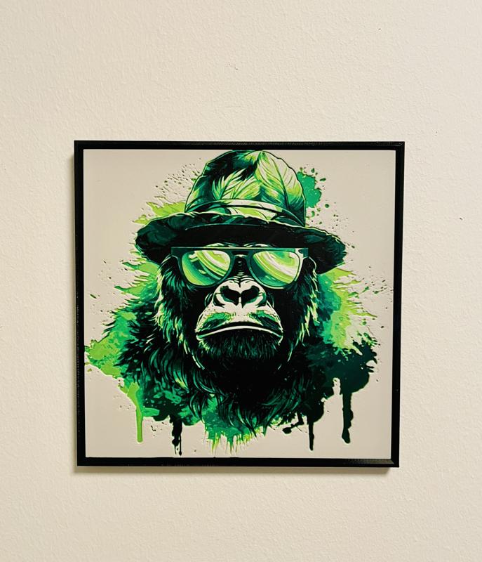 Sunglass Gorilla (Hueforge)