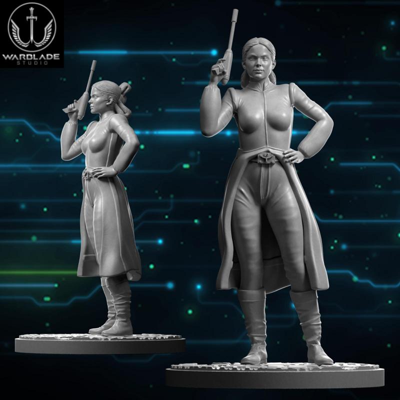 star wars shatterpoint padme presupported included