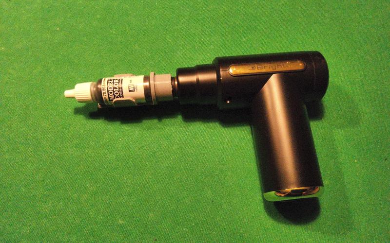 Vallejo bottle shaker. Bright massage gun.