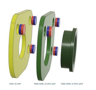 Ortlieb anti theft device mount (magnet only)