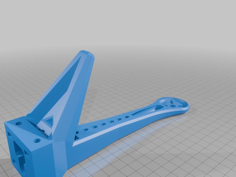 drone arm with cable hole