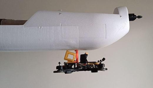 A new project (a release system): a plane able to carrier & drop down an FPV drone