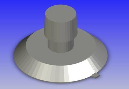 Stud for garden table glass top