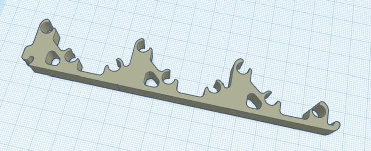 Dropper Paint Bottle Rack - Any Length REMIX 1/4" Dowel