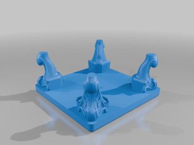 Miniature table platform for display objects