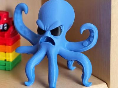 Angry Blue Octopus