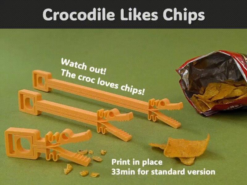 Crocodile Likes Chips