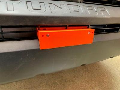 2022+ Toyota Tundra no-drill front license plate bracket