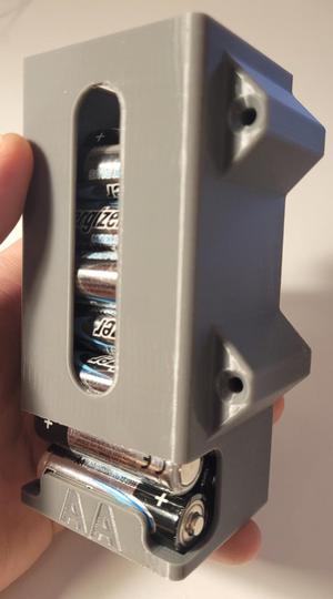 AA Batterie double-A battery dispenser wall mount