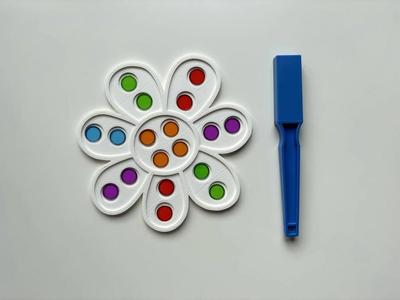 Bloem voor magneetfiches of stapeldopjes