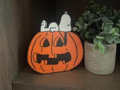 Snoopy Halloween / 3 color / Sleeping Pumpkin