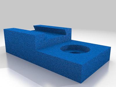 Deutsch Connector mounting clip (Hole in the middle this time)