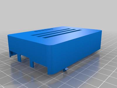 Pi4B and HifiBerry Amp2 Case with Cooling Slots  