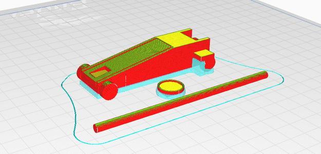 1/10 Scale Floor Jack - Split parts
