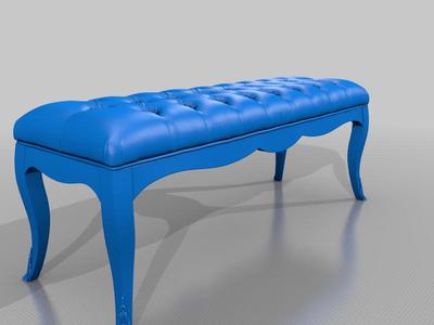 The Rococo-Inspired Bed Bench