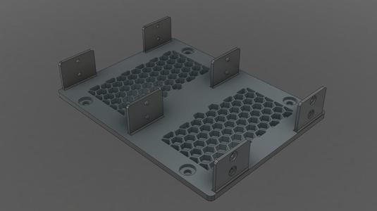 100x100mm VESA 2.5" HDD / SDD mounting bracket for thin client computers