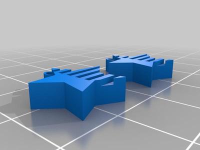 star earrings "flag"