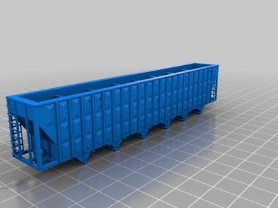 N scale Greenville 7K woodchip hopper