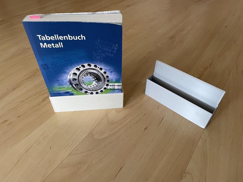 Bücherhalter Tabellenbuch Metall Bücherschutz
