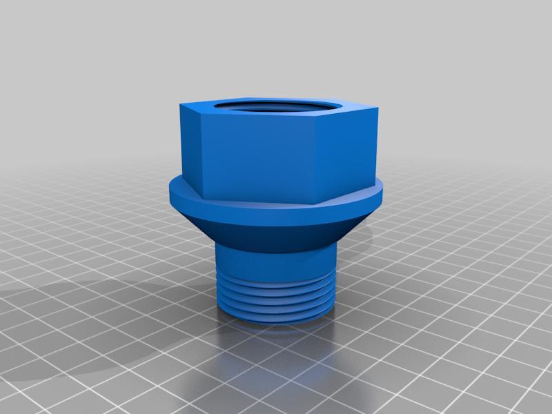 Adapter Monzana Pumpe BSP G1-11 auf G1 33,3 mm ISO Rohr 249x2.309 Messing