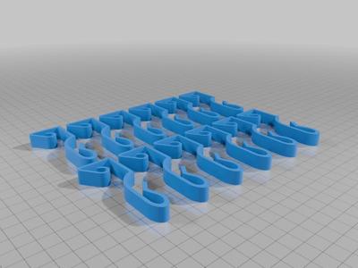 Dachrinnen Clips für 2x 4mm PV Kabel / Gutter PV Cable Clips for 2 x 4mm cable