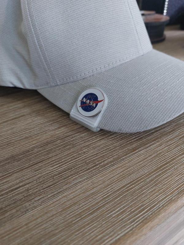 Golf marker clip for caps & hats