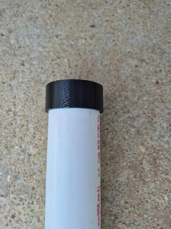 Round SCH-40 2" PVC Cap