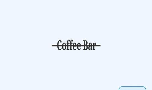 Coffe Bar lettering