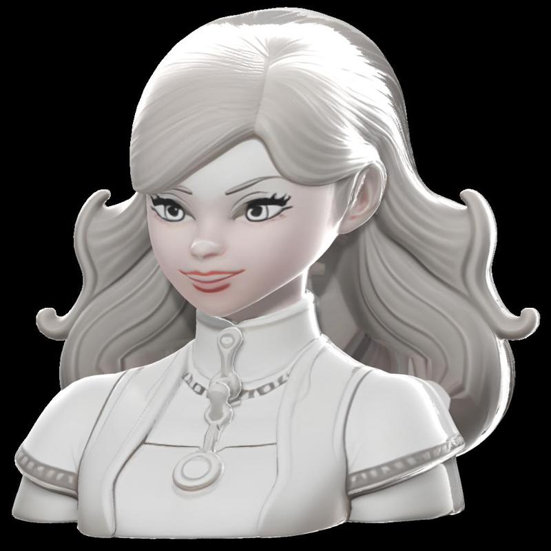 ELEGANT FANTASY HEROINE BUST