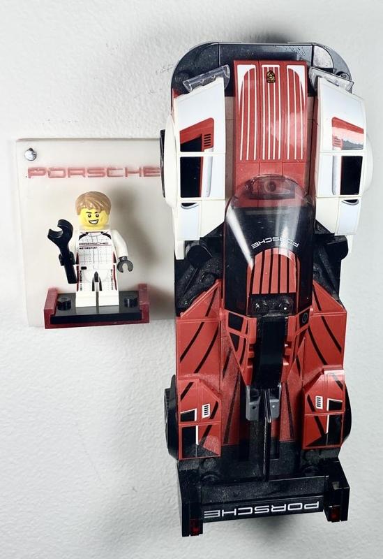 LEGO Porsche Wall Display