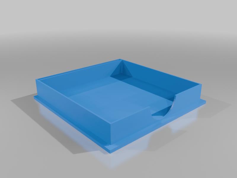 Sticky note holder with stencil