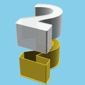 DIGIT TWO, nestable box (v1)