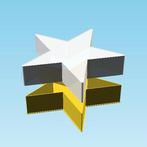 BLACK STAR, nestable box (v1)