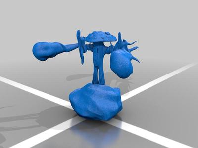 Mushi the myconid casting acid spell