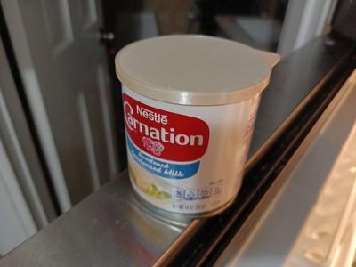 Nestle condense milk cover lip, flexible filament