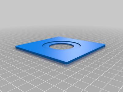 4x4 Lens board for Beseler 23C (and other) photo enlargers. 39mm Leica lens size opening.