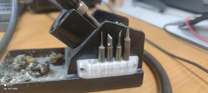 Soldering tip holder