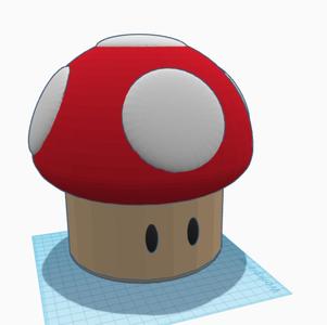Mushroom with removable top 
