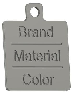 Simple Filament Color Swatch (parametric)