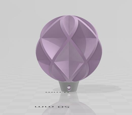 christmas ball with easy base